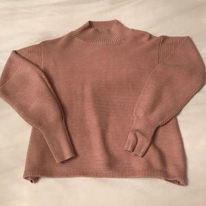 Topshop mauve Mock-neck Sweater